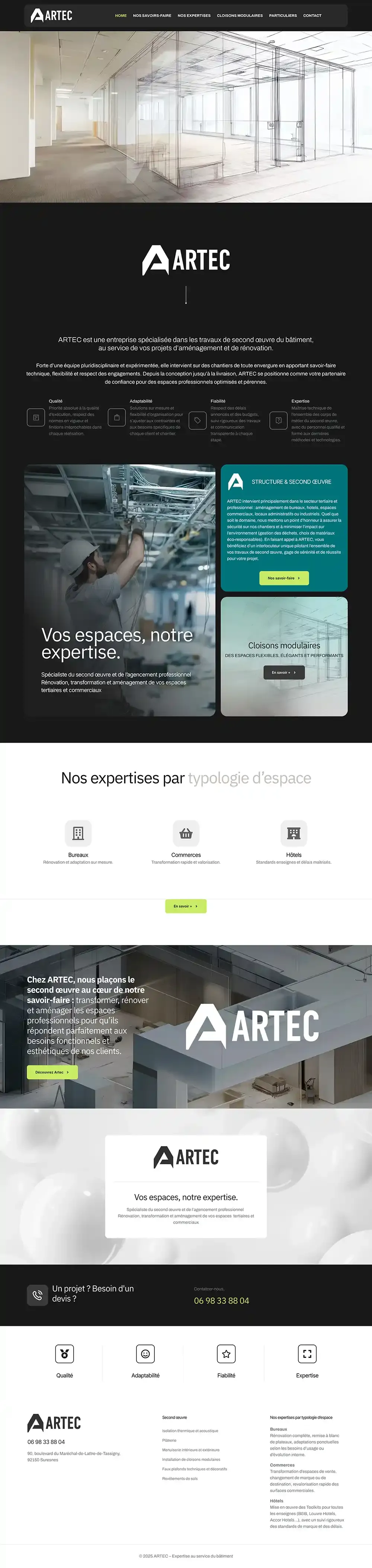 ARTEC – Agencement & Second Œuvre